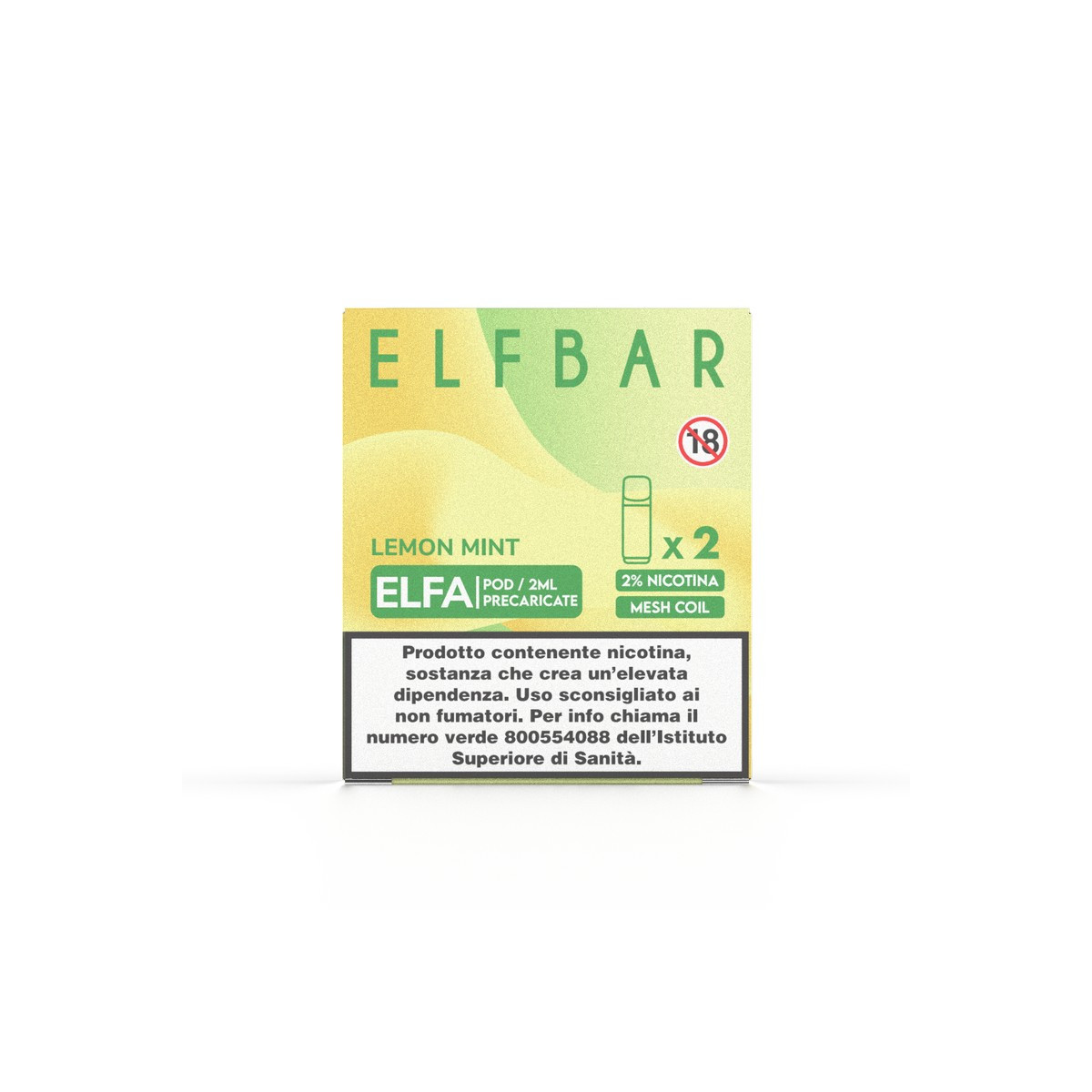 ELFA Lemon Mint Pod Usa e Getta Elfbar 2 Pezzi