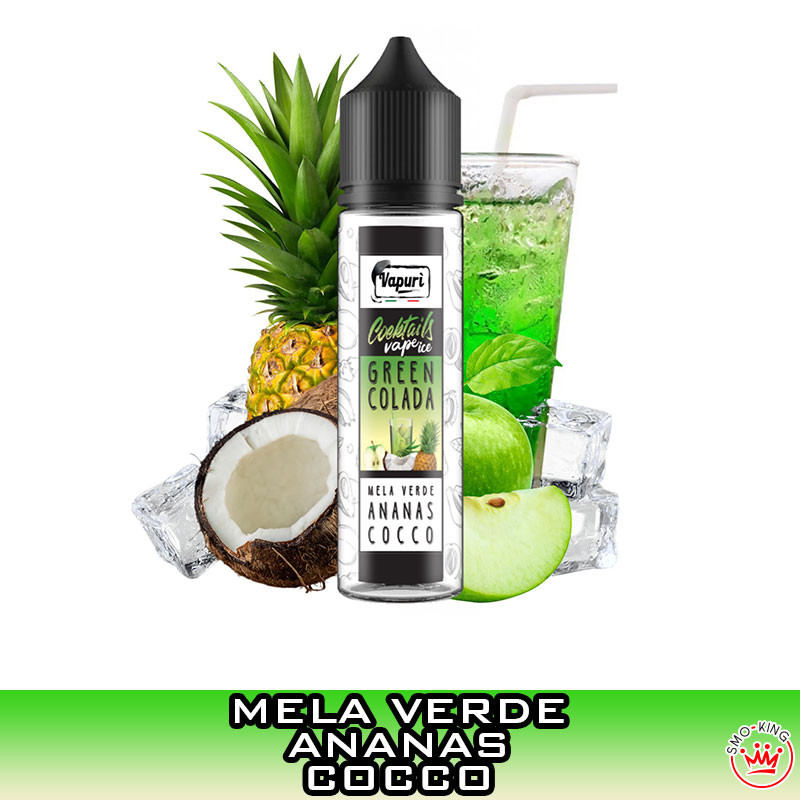 Green Colada Cocktails Vape Ice Aroma Scomposto 20 ml Vapurì