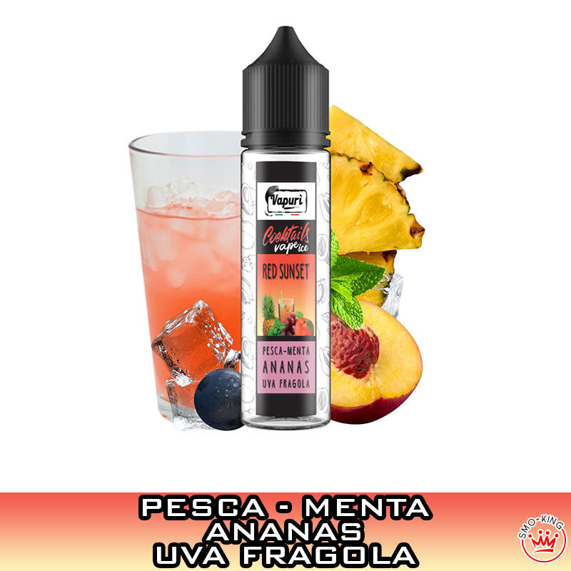 Red Sunset Cocktails Vape Ice Aroma Scomposto 20 ml Vapurì