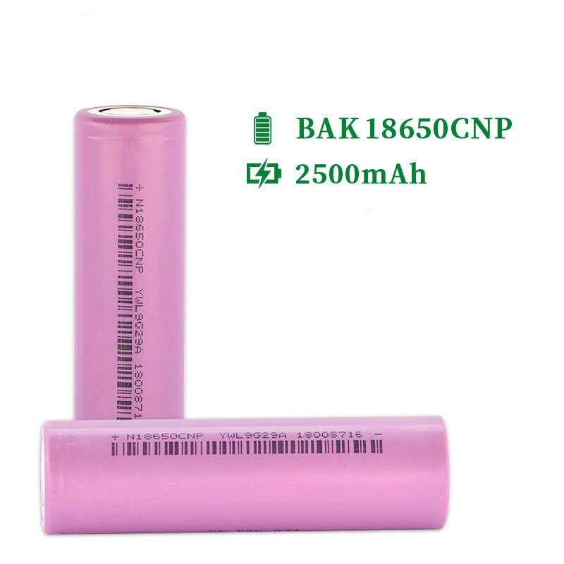 BAK 18650 CNP Batteria 2500mAh 25A