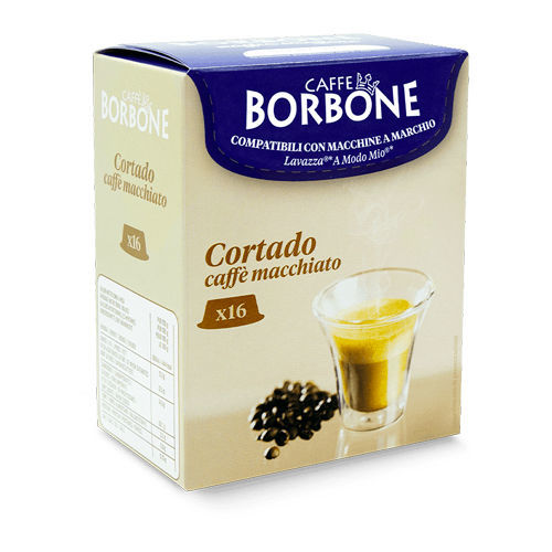 Capsule CORTADO A Modo Mio 16pz Caffè Borbone