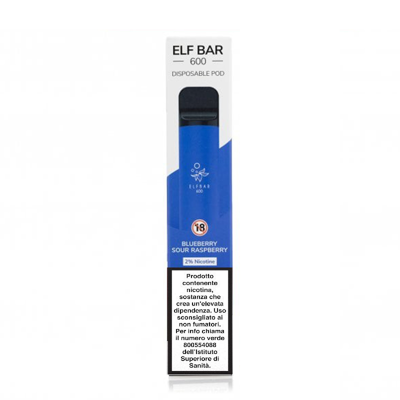 Elfbar 600 Blueberry Sigaretta Usa e Getta