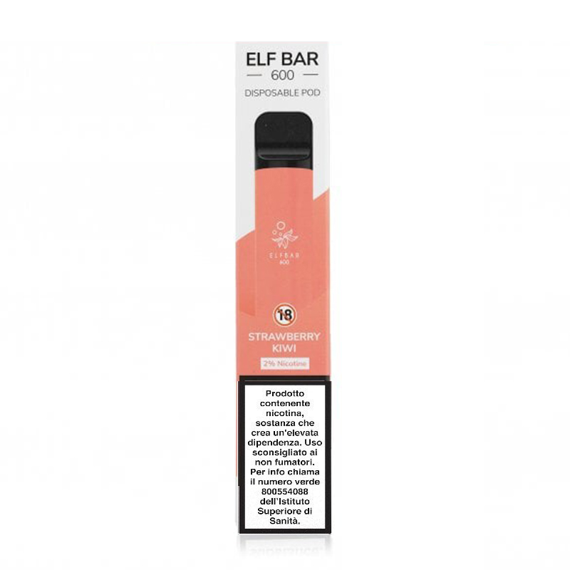 Elfbar 600 Strawberry Kiwi Sigaretta Usa e Getta