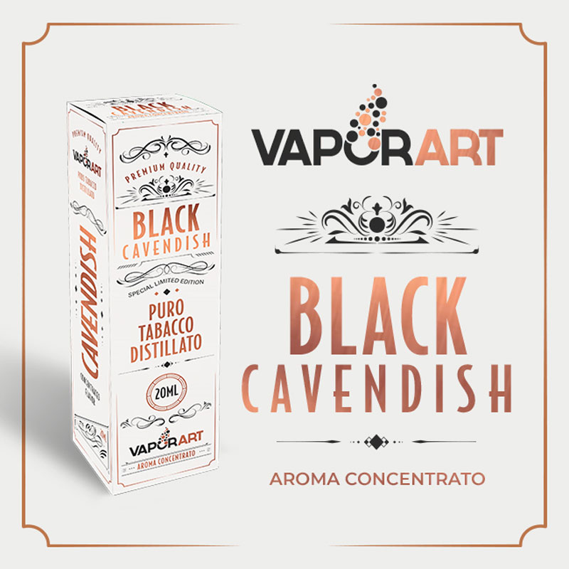 Black Cavendish Puro Tabacco Distillato Aroma 20 ml Vaporart