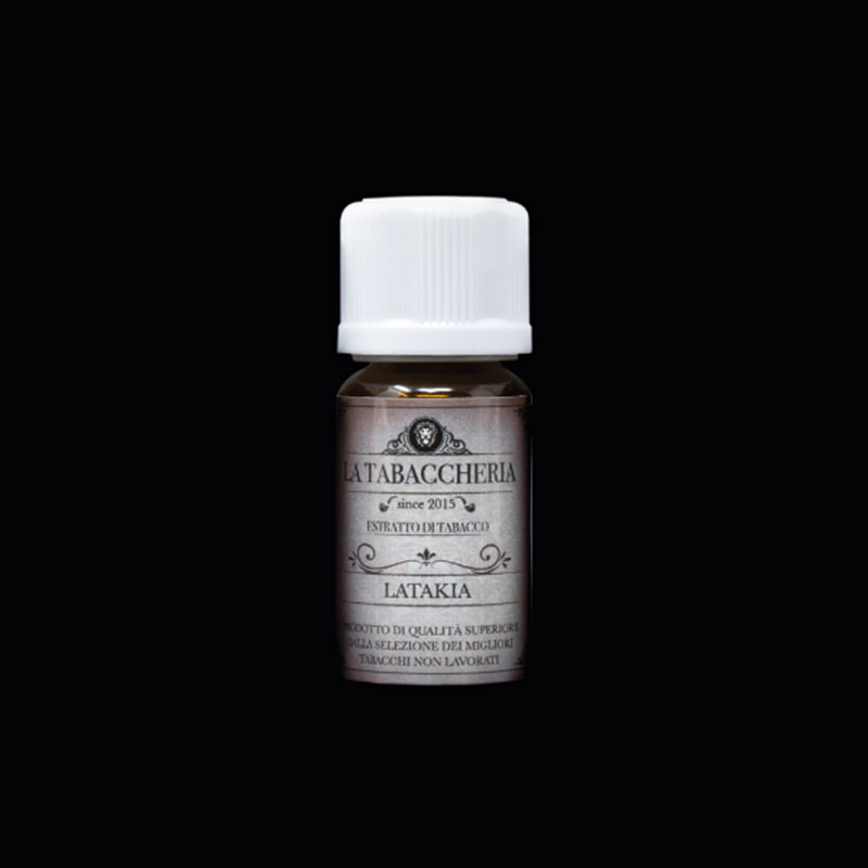 La Tabaccheria Latakia Aroma 10ml Tobacco Extract Perique taste tabac defined as the Truffle of Tobacco. It is the most expensive, both for the manufacturing process and for fermentation which involves a very long and laborious process, and because it grows only in a restricted area south of New Orleans. It is used very sparingly (up to 5%) in blends, as if it were a precious spice. Perique tobacco extract retains all the precious characteristics of this fantastic tobacco. Intense and fruity taste. Dilute 10-15% in a neutral base.