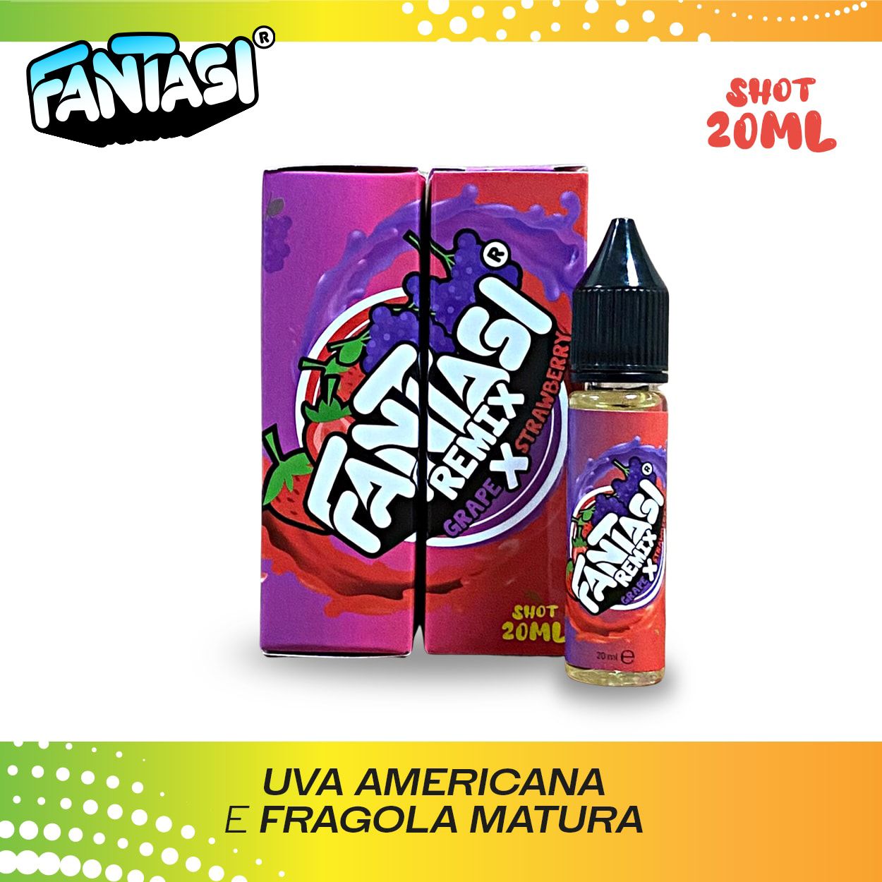 GRAPE X STRAWBERRY ICE FANTASI Aroma Shot 20 ml Vape Juice