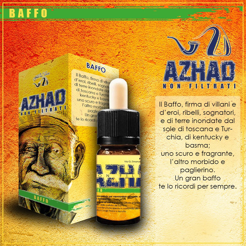 Azhad Non Filtrati Baffo Aroma 10 ml