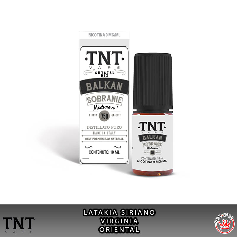 Balkan Sobranie Crystal Mix 10 ml Liquido Nicotina Tnt Vape