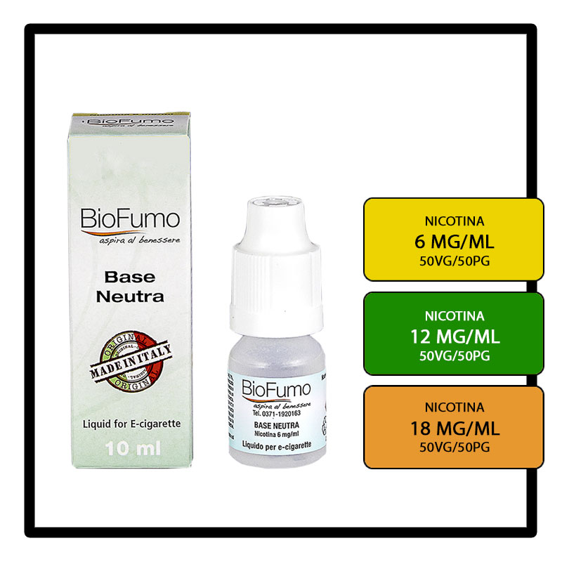 BIOFUMO Base Neutra 10 ml 50/50 Nicotina