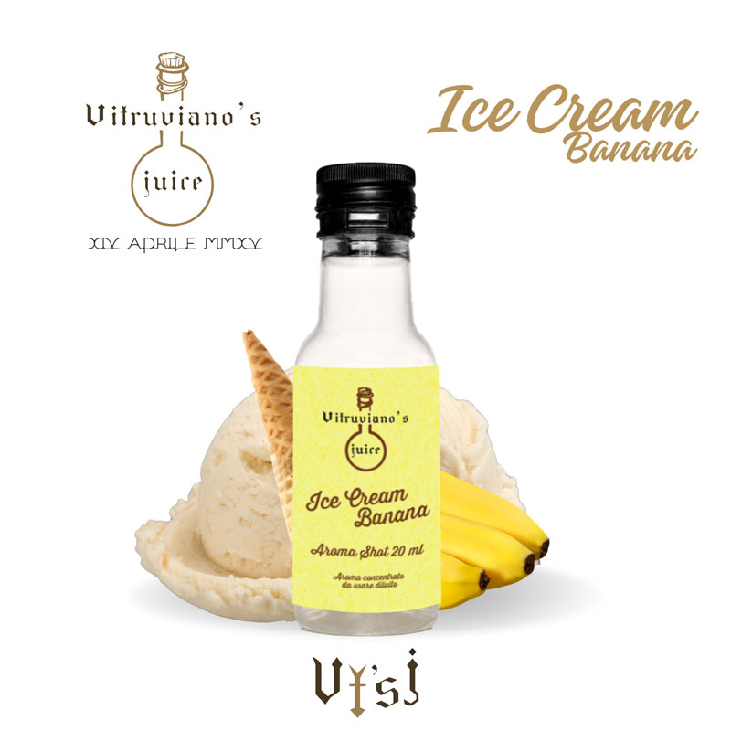 Ice Cream Fragola Aroma Shot 20 ml Vitruviano