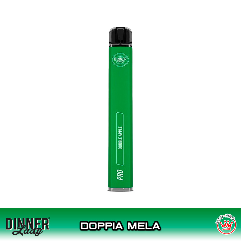 DOUBLE APPLE VAPE PEN PRO Sigaretta Usa e Getta 600 Puff DINNER LADY