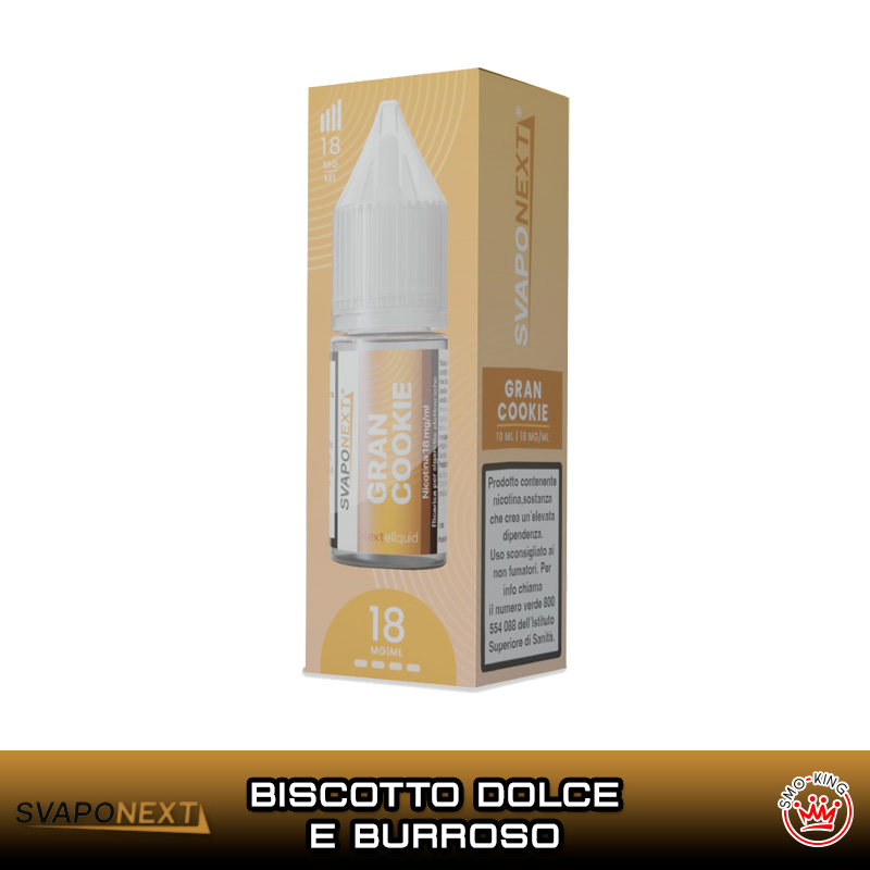 GRAN COOKIE Liquido Pronto Nicotina 10 ml Next eliquid by Svaponext