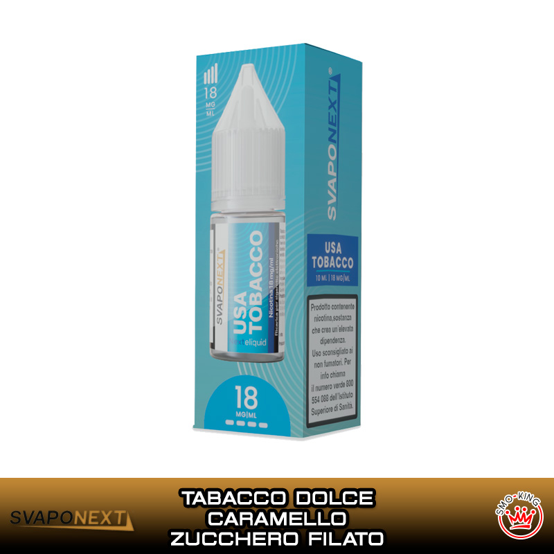 USA TOBACCO Liquido Pronto Nicotina 10 ml Next eliquid by Svaponext