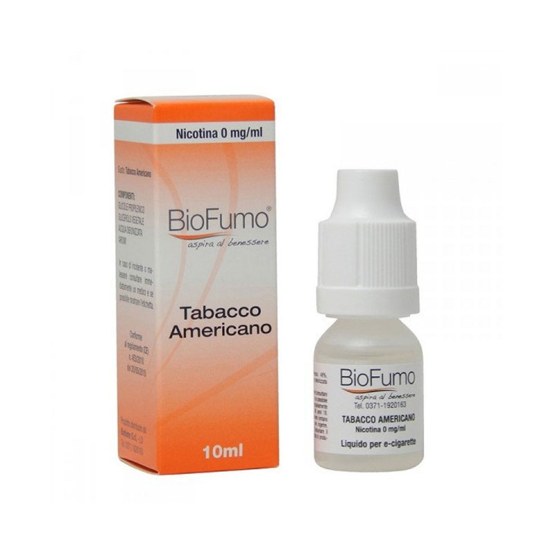 Tabacco Americano Liquido Pronto 10 ml Biofumo