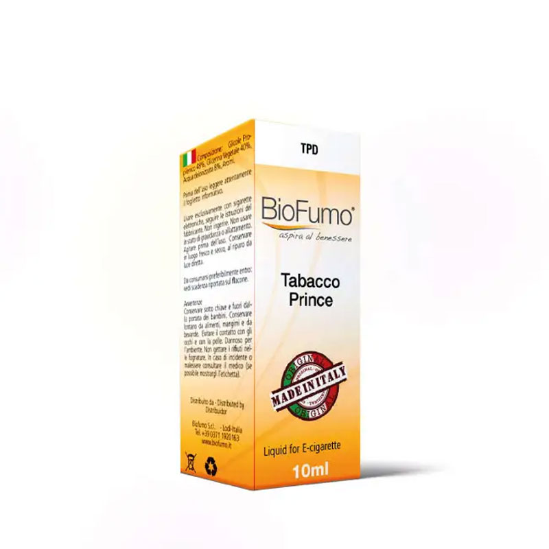 Tabacco Prince Liquido Pronto 10 ml Biofumo