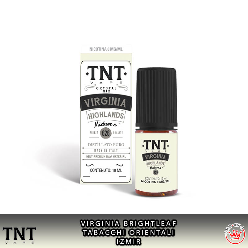 Virginia Highlands Crystal Mix 10 ml Liquido Nicotina Tnt Vape