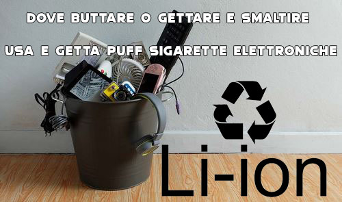 Dove Buttare o Gettare e Smaltire Usa e Getta Puff Sigarette Elettroniche