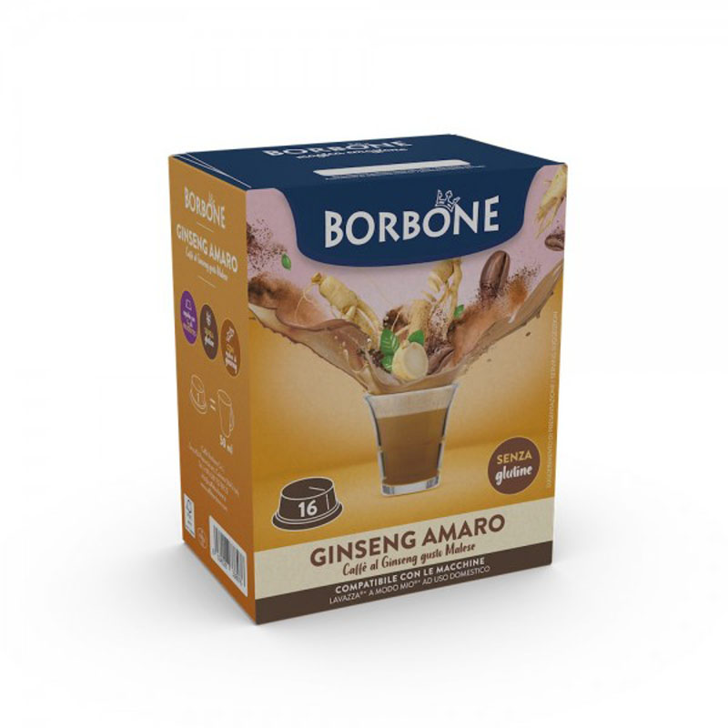 Capsule GINSENG AMARO A Modo Mio 16pz Caffè Borbone