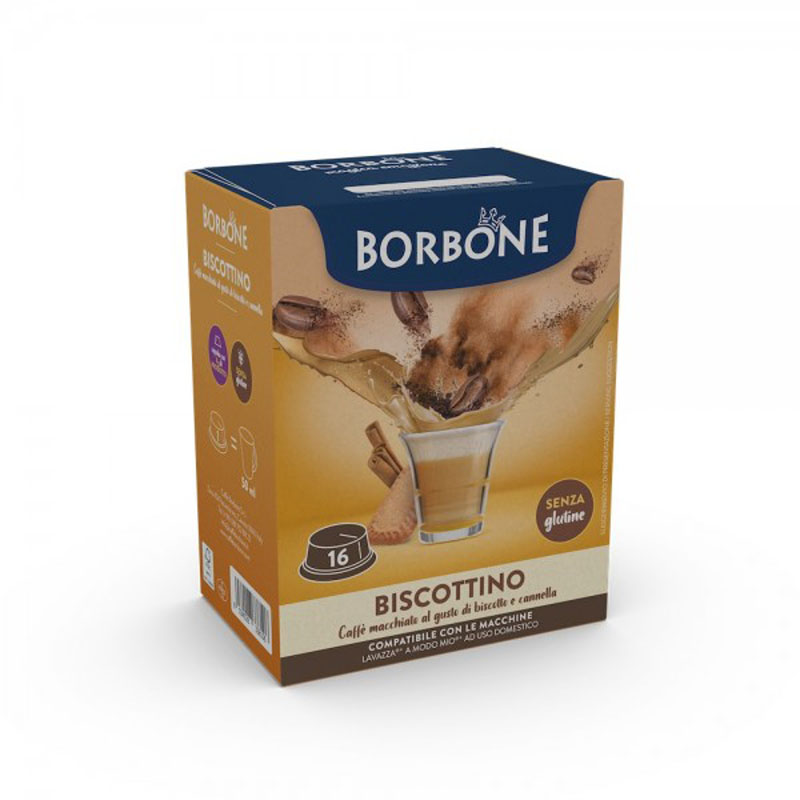 Capsule BISCOTTINO A Modo Mio 16pz Caffè Borbone