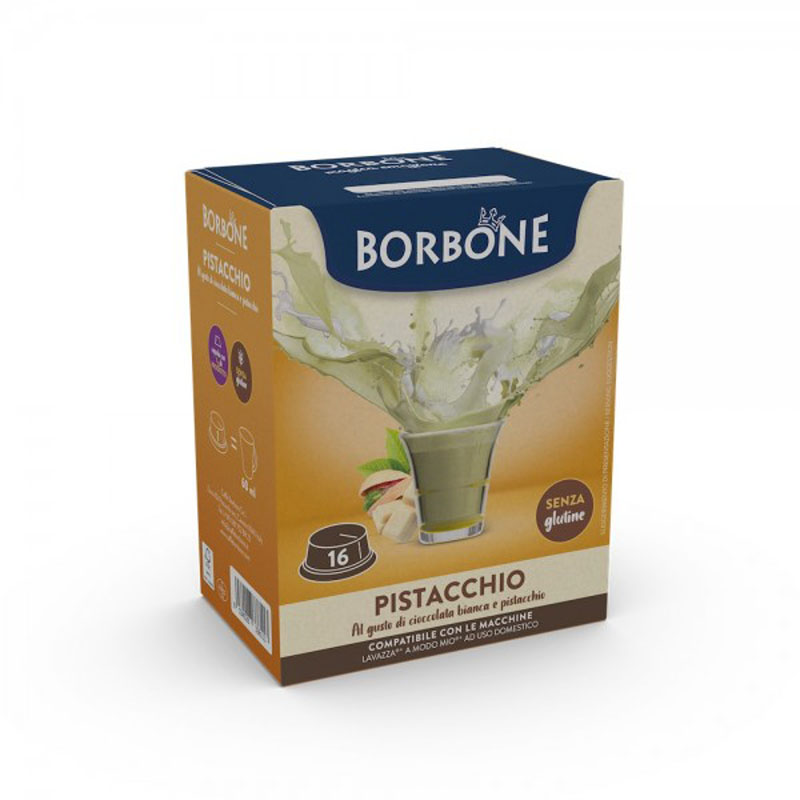 Capsule PISTACCHIO A Modo Mio 16pz Caffè Borbone