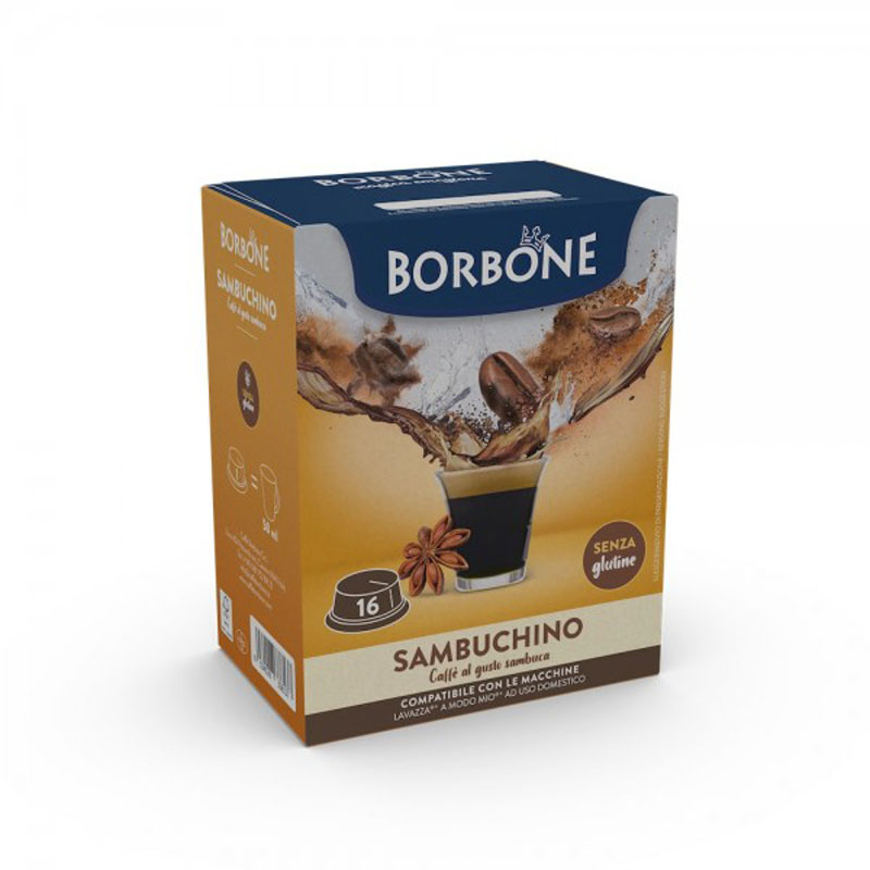 Capsule SAMBUCHINO A Modo Mio 16pz Caffè Borbone