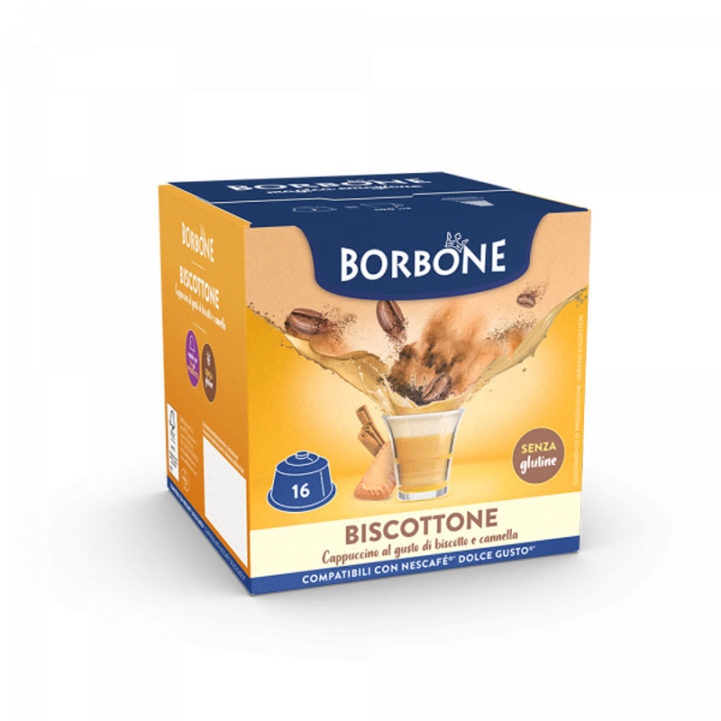 Capsule BISCOTTONE Nescafé Dolce Gusto 16pz Caffè Borbone