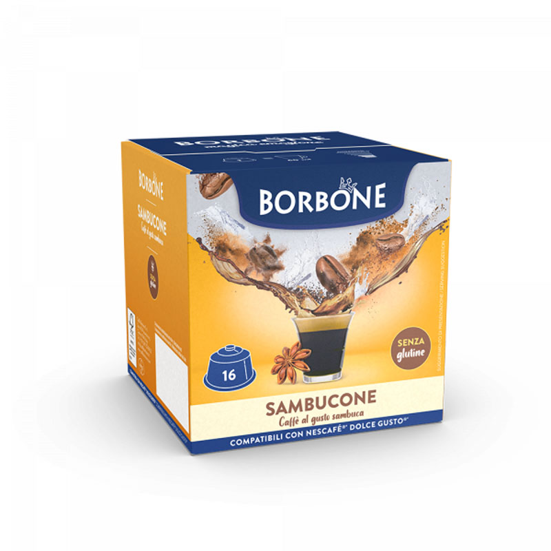 Capsule SAMBUCONE Nescafé Dolce Gusto 16pz Caffè Borbone