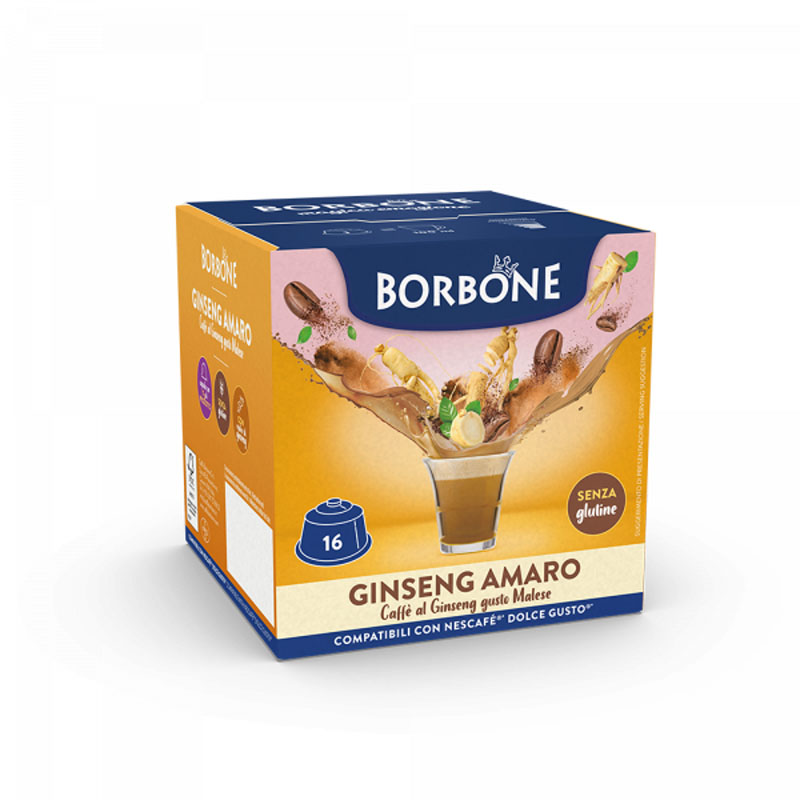 Capsule GINSENG AMARO Nescafé Dolce Gusto 16pz Caffè Borbone