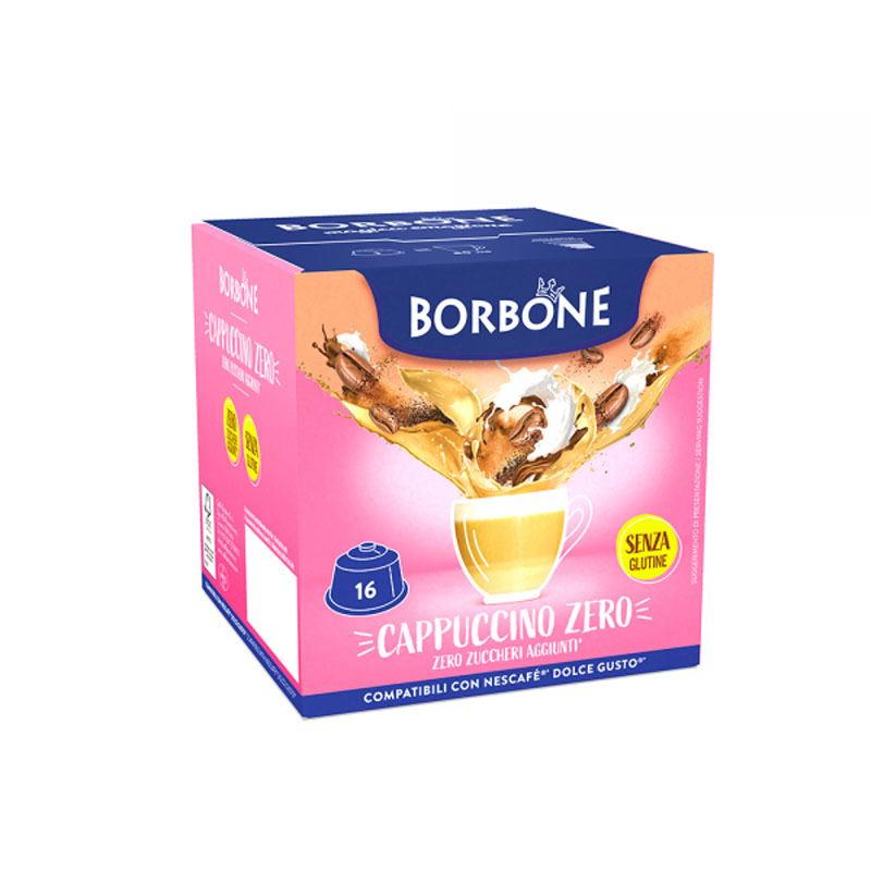 Capsule CAPPUCCINO ZERO Nescafé Dolce Gusto 16pz Caffè Borbone