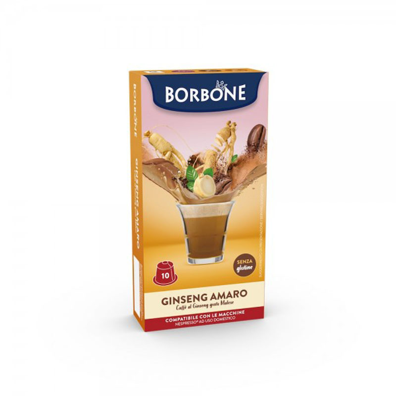 Capsule GINSENG AMARO Nespresso 10pz Caffè Borbone