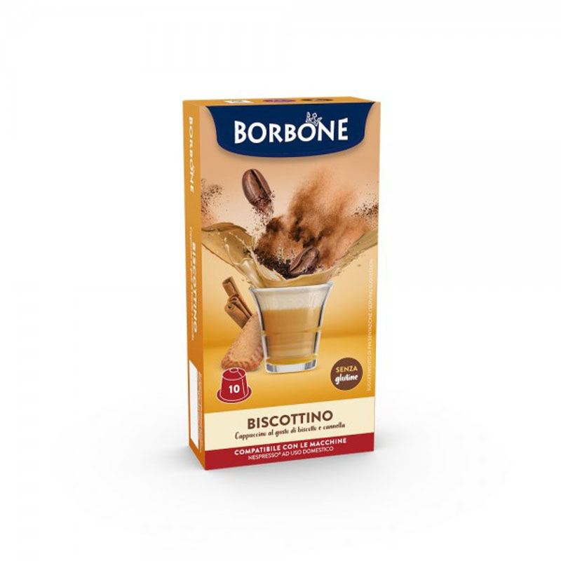 Capsule NOCCIOLINO Nespresso 10pz Caffè Borbone