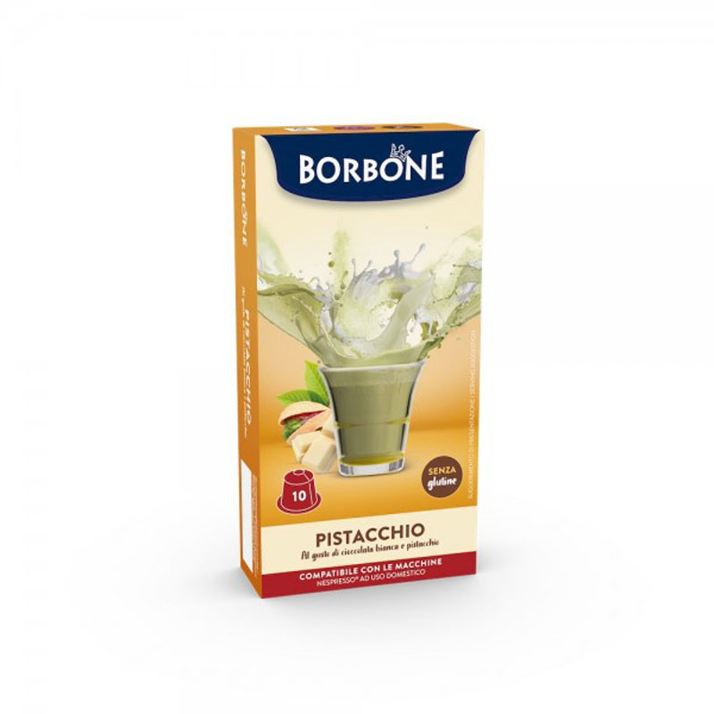 Capsule PISTACCHIO Nespresso 10pz Caffè Borbone