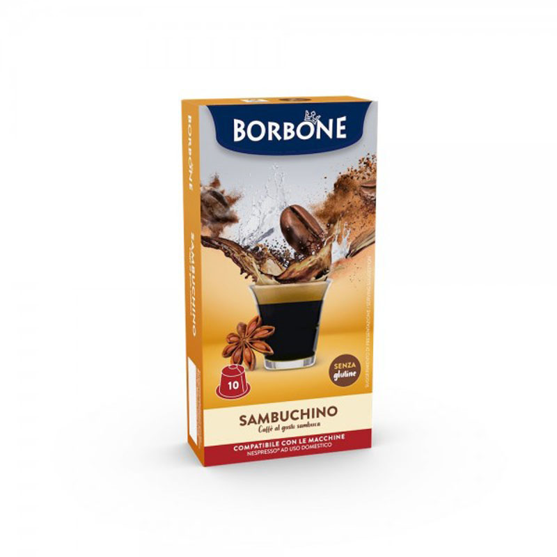 Capsule SAMBUCHINO Nespresso 10pz Caffè Borbone
