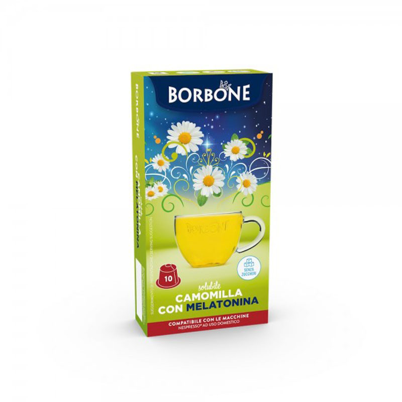 Capsule CAMOMILLA & MELATONINA  Nespresso 10pz Caffè Borbone
