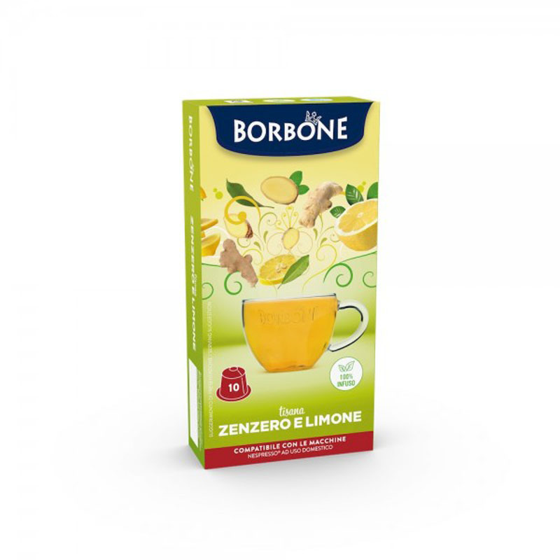 Capsule ZENZERO E LIMONE Nespresso 10pz Caffè Borbone