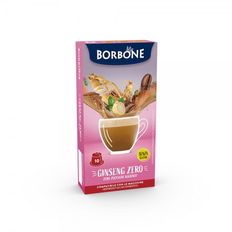 Capsule GINSENG ZERO Nespresso 10pz Caffè Borbone