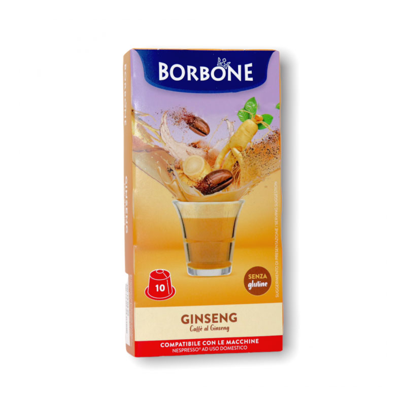 Nespresso 10pz Capsule Ginseng Caffè Borbone