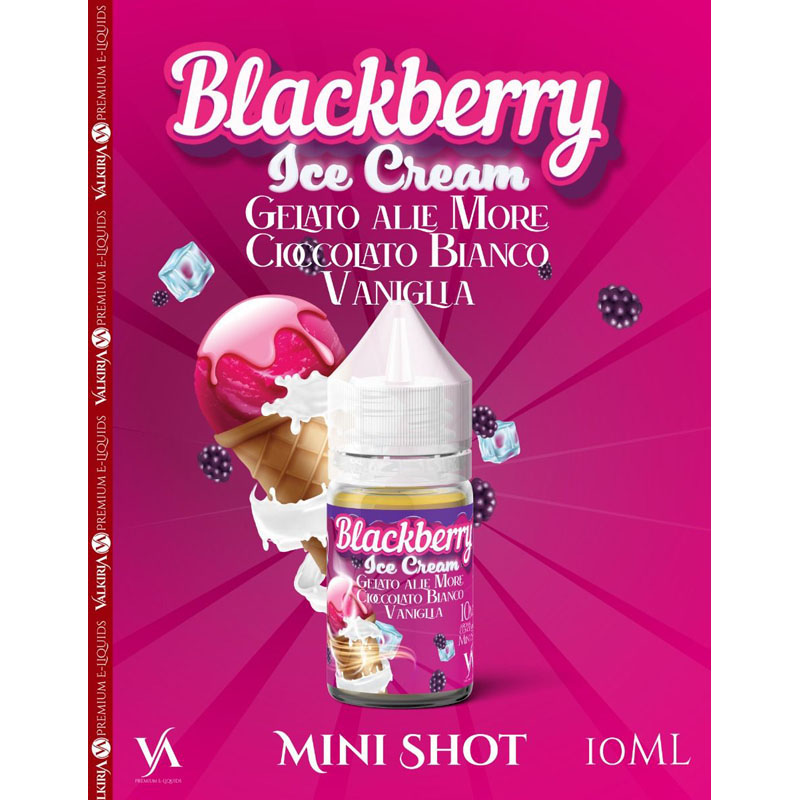Blackberry Ice Cream Mini Shot 10 ml in 30 ml Valkiria