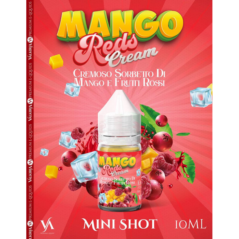 Mango Reds Cream Mini Shot 10 ml in 30 ml Valkiria