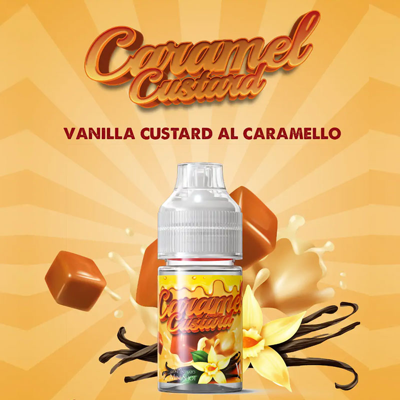 Caramel Custard Mini Shot 10 ml in 30 ml Valkiria