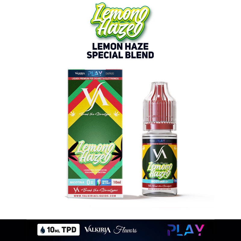 Lemon Haze Play Liquido Pronto Nicotina 10 ml Valkiria