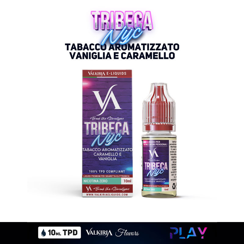 Tribeca NYC Play Liquido Pronto Nicotina 10 ml Valkiria