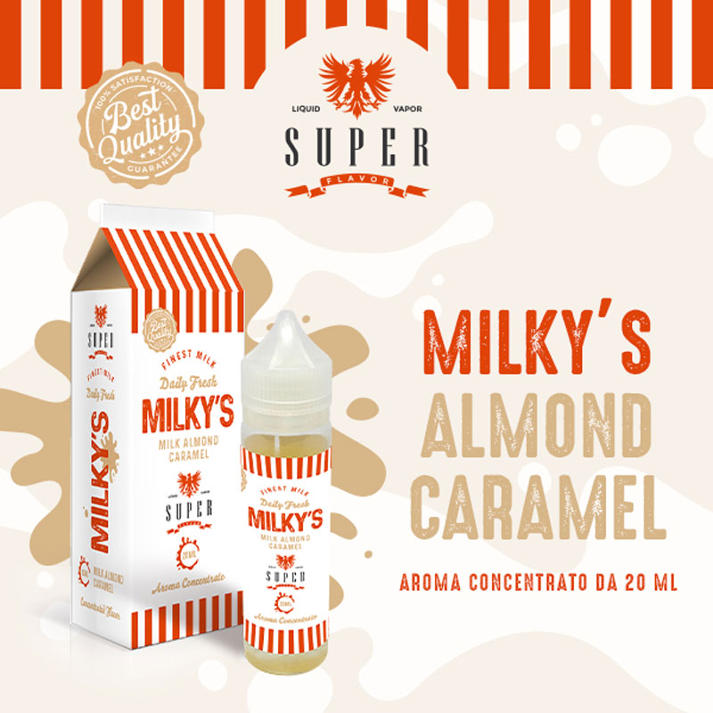 Milky's Almond Caramel Aroma Scomposto 20 ml Super Flavor