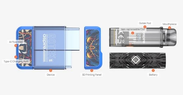 GOTEK S POD MOD ASPIRE CARATTERISTICHE