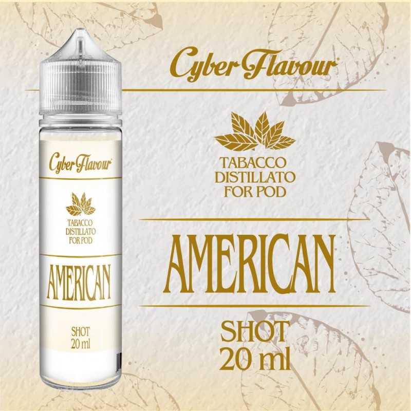 Tabacco Organico For Pod AMERICAN Aroma 20 ml Cyber Flavour