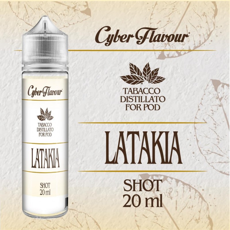 Tabacco Organico For Pod LATAKIA Aroma 20 ml Cyber Flavour