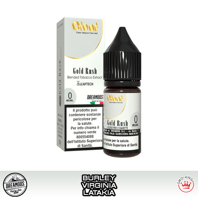 GOLD RUSH Cleaf Liquido Pronto Nicotina 10 ml DreaMods