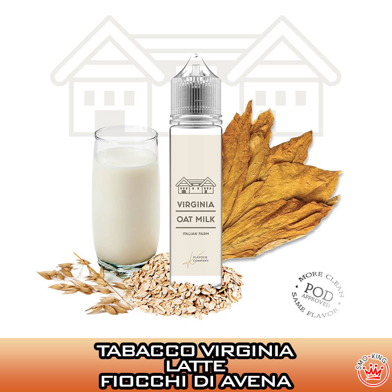 Virginia Oat Milk POD APPROVED Aroma Scomposto 20 ml K Flavour Company