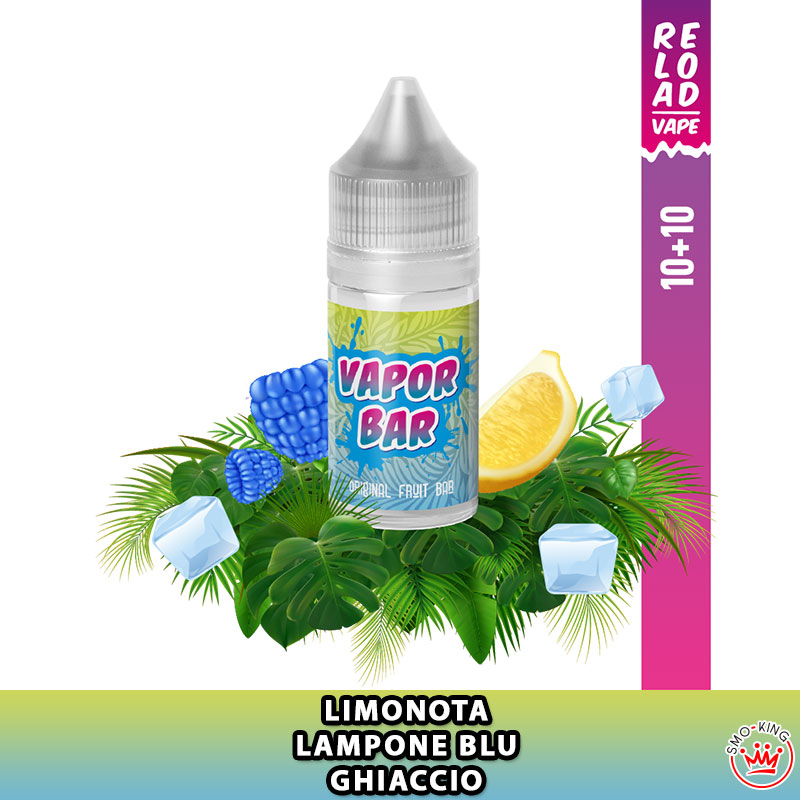 Blue Razz Lemonade Vapor Bar Mini Shot 10+10 ml Reload Vape