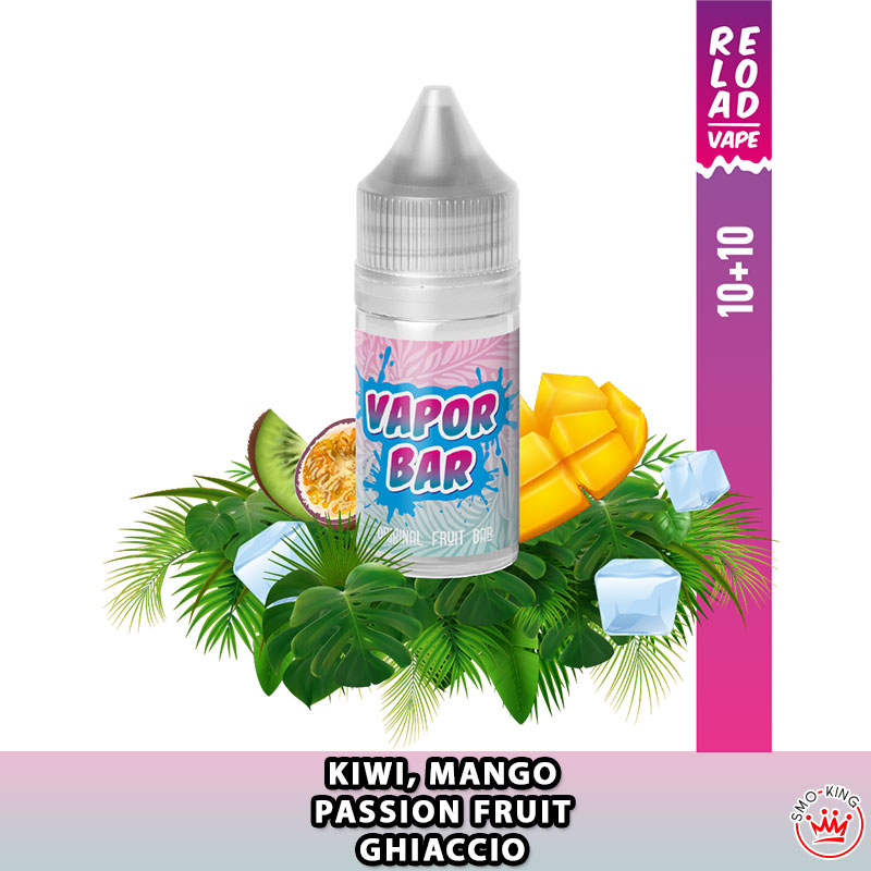 Kiwi Passion Fruit Mango Vapor Bar Mini Shot 10+10 ml Reload Vape